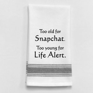 Wild Hare Designs – Too old for Snapchat. Too young for life alert.