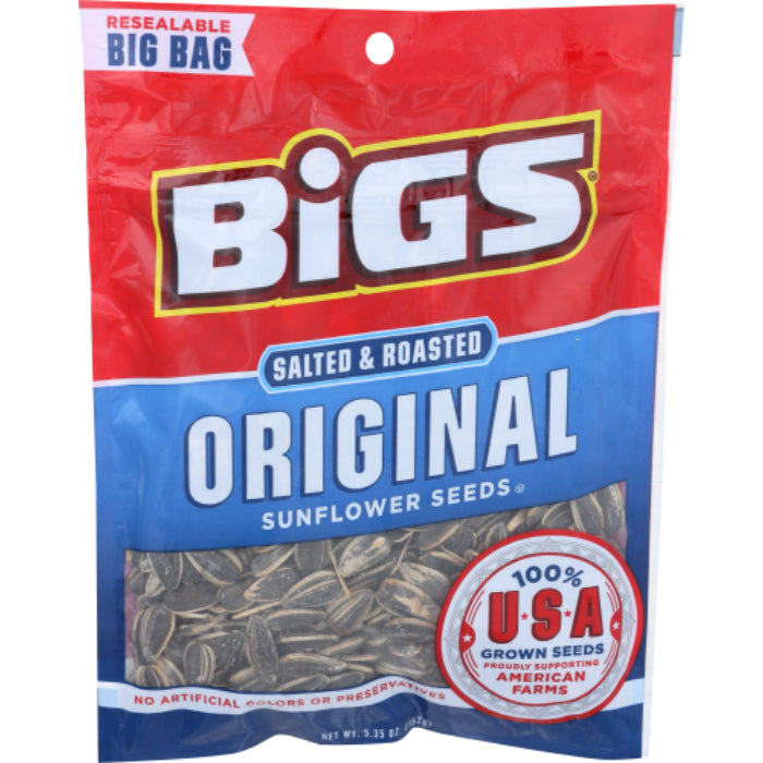 BIGS – Seed Sunflower Original Salt & Roasted, 5.35 Oz (Pack of 6)