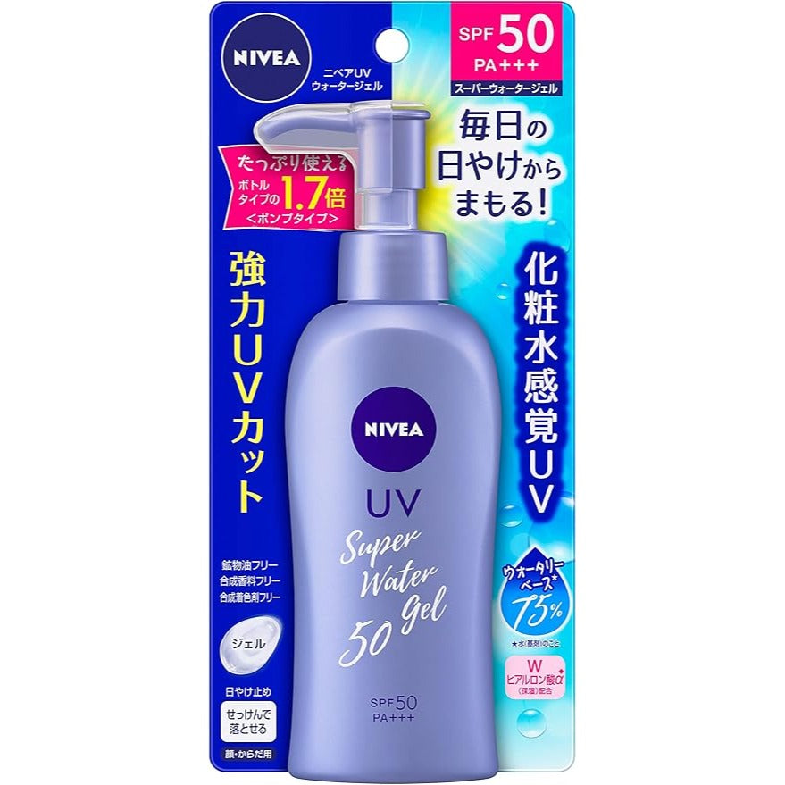 NIVEA Sun Protect Water Gel SPF50/PA+++ (140g Pump) Made in JAPAN – Tokyo Sakura Mall