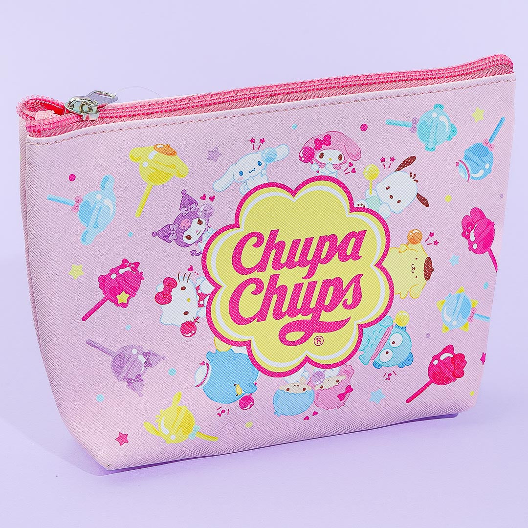 Sanrio Characters x Chupa Chups Cosmetic Pouch – Pink