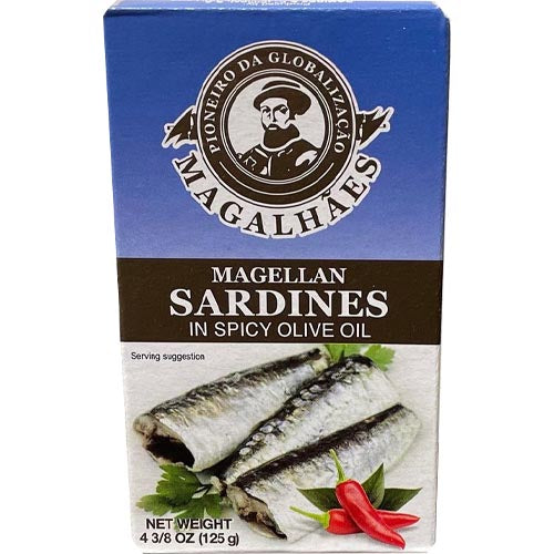 Magellan – Sardines in Olive Oil – HOT – 125 G