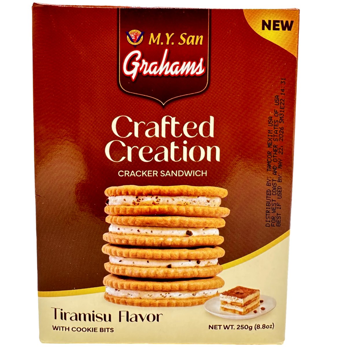 M.Y. San – Grahams – Tiramisu – 10 Single Packs – 250 G