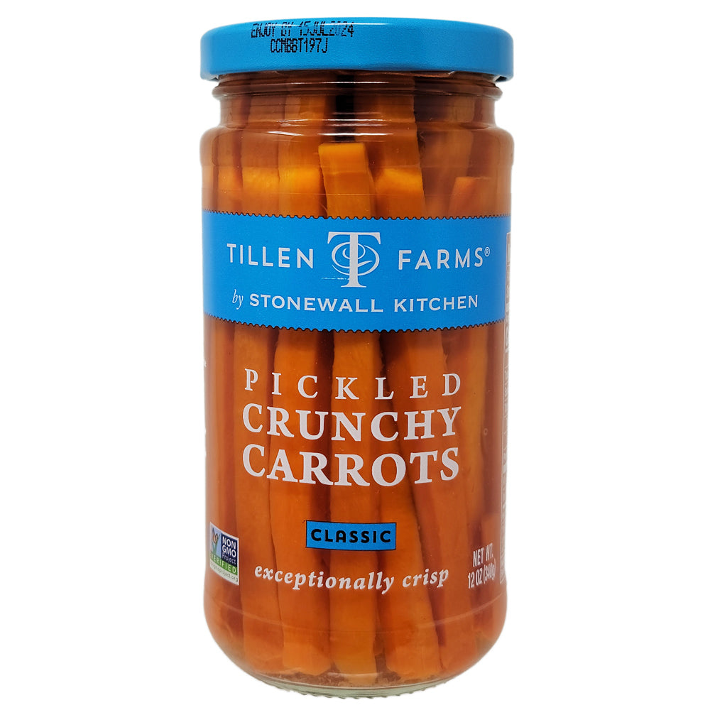 Tillen Farms Pickled Crunchy Carrots Low Sodium – 12oz
