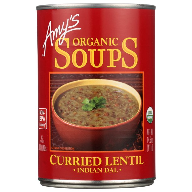 Amy’s – Organic Curried Lentil Soup, 14.5 Oz | Pack Of 12