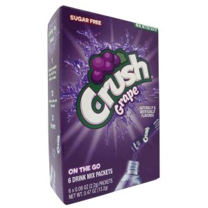 Crush – Grape Powder Drink Mix, 0.48 oz (6-Pack) | Pack of 12