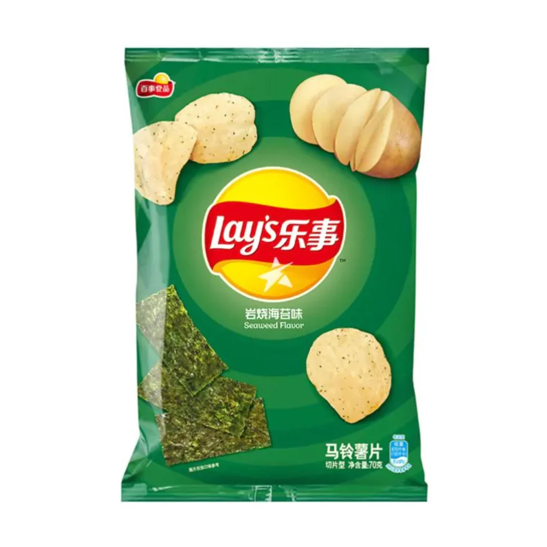 Lays Seaweed 70g – CHINA (Case of 12)