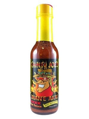 Tahiti Joe’s Uhan’E Akai XXXX Hot Sauce, 5oz.