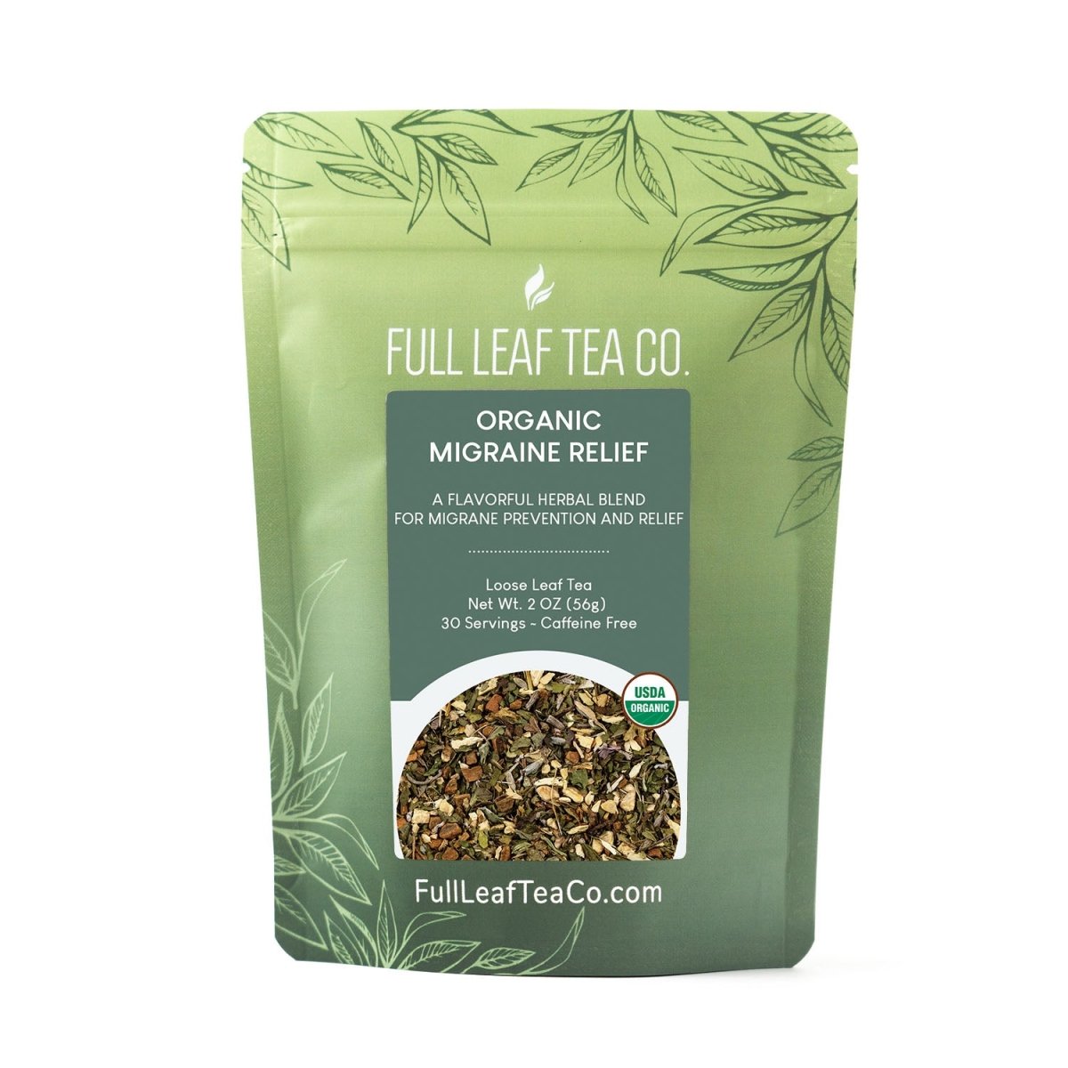 Organic Migraine Relief Tea Retail Bags – Case of 6
