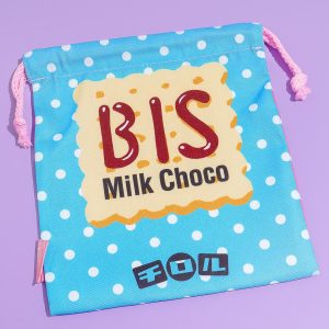 Tirol Bis Milk Choco Double-Sided Drawstring Pouch
