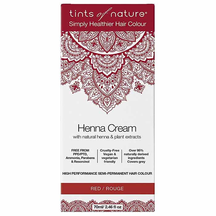 Tints of Nature – Semi-Permanent Red Hair Dye Henna Cream, 2.46 fl oz
