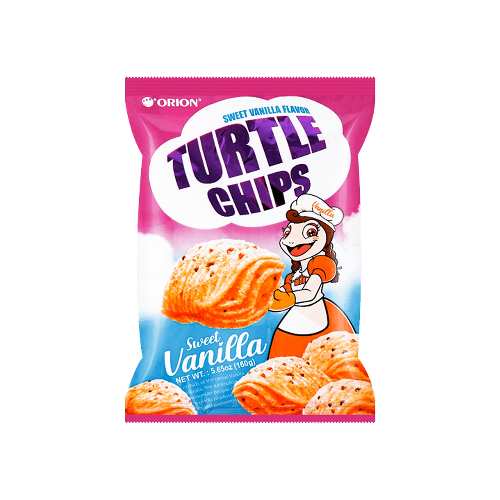 Orion Turtle Chips Sweet Vanilla – 5.65oz (Korea)