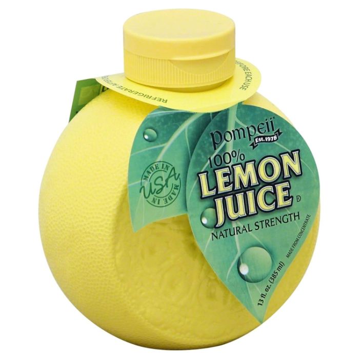 Pompeii – 100% Lemon Juice, 13 oz | Pack of 12