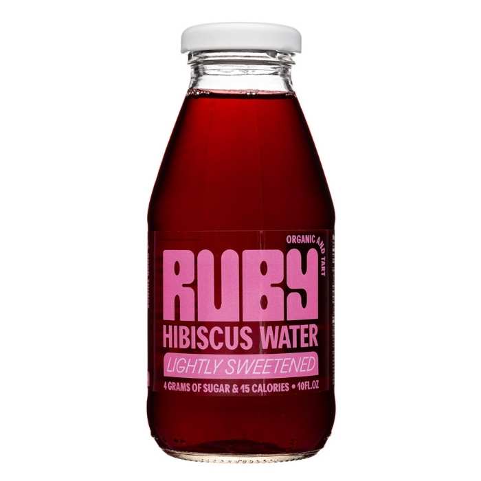 Ruby – Organic Hibiscus Water, 10 fl oz | Multiple Flavors