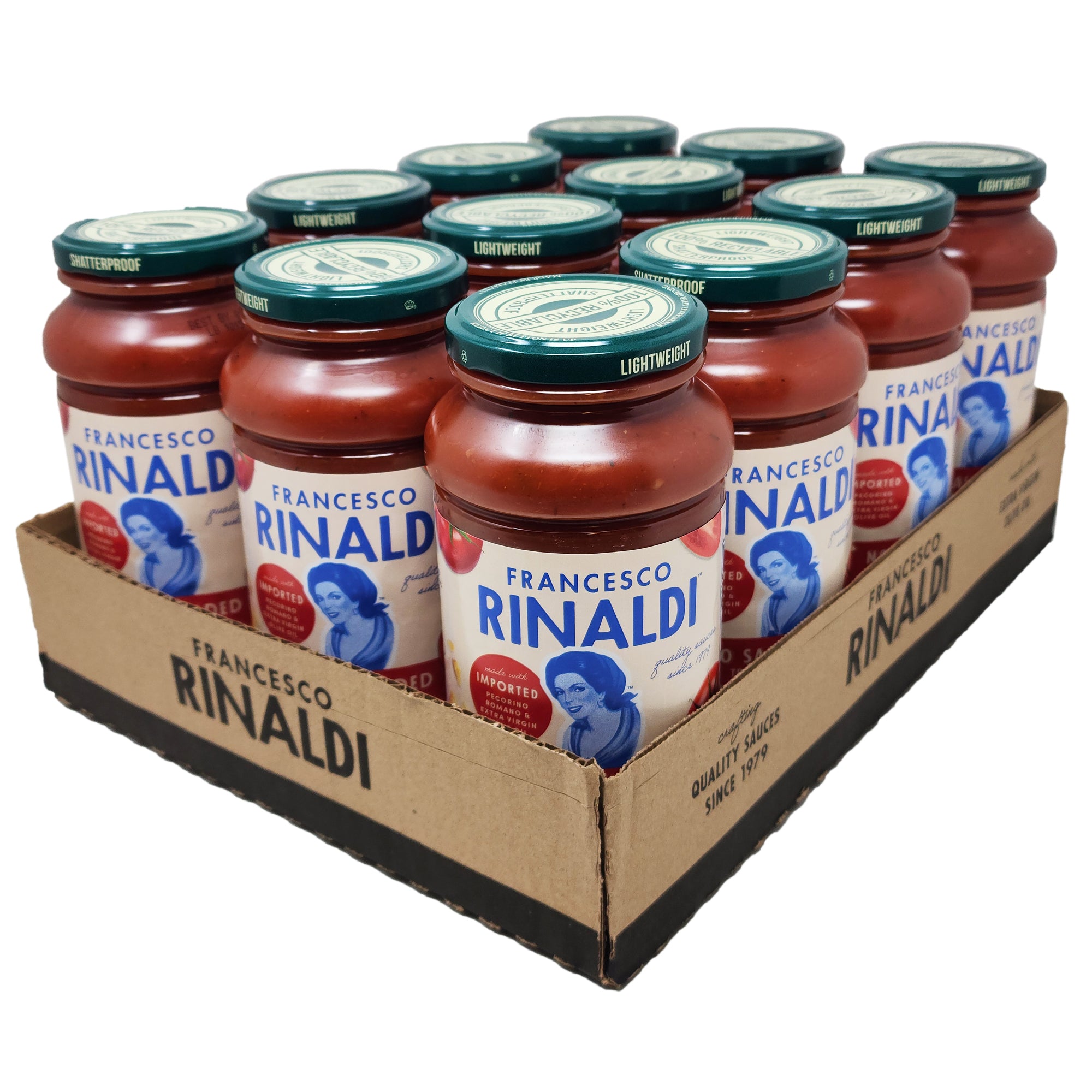 Case of 12 Francesco Rinaldi No Salt Added Pasta Sauce – 23.5 oz.