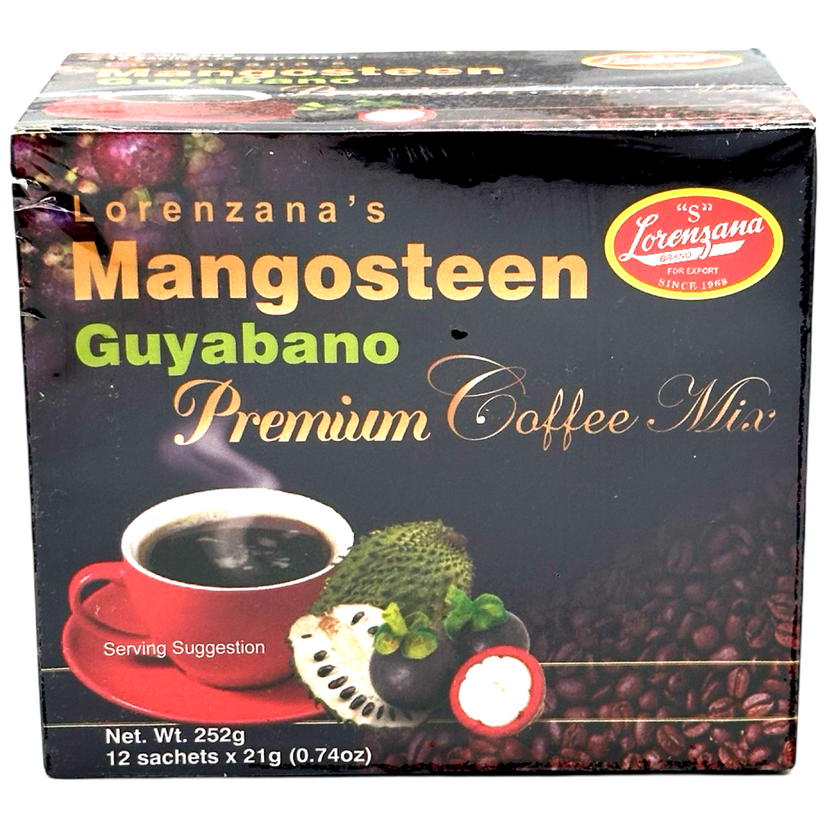 Lorenzana – Mangosteen Guyabano Premium Coffee Mix 12 Sachets x 21 G (210 G)
