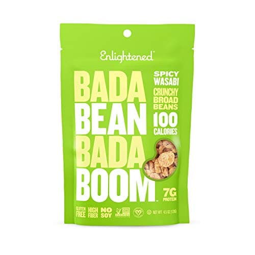 Bada Bean Bada Boom Spicy Wasabi Crunchy Broad Beans, 4.5 oz | Pack of