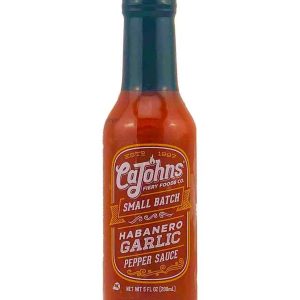 Hot Sauce CaJohns Small Batch Habanero Garlic 5 oz Heat 8