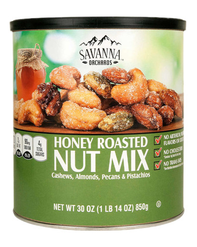 Savanna Orchards Gourmet Honey Roasted Nut Mix with Pistachios, 30 oz.