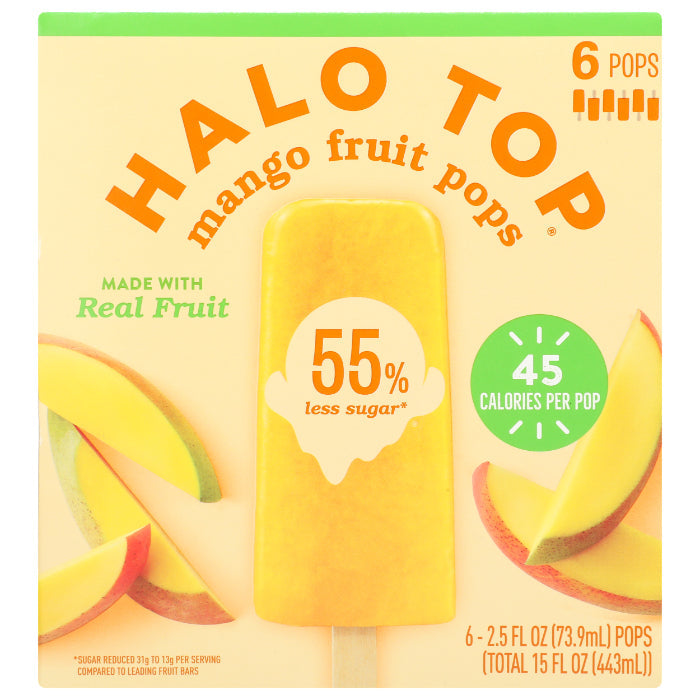 Halo Top – Fruit Bar Mango 6 Pk – (Pack of 6)