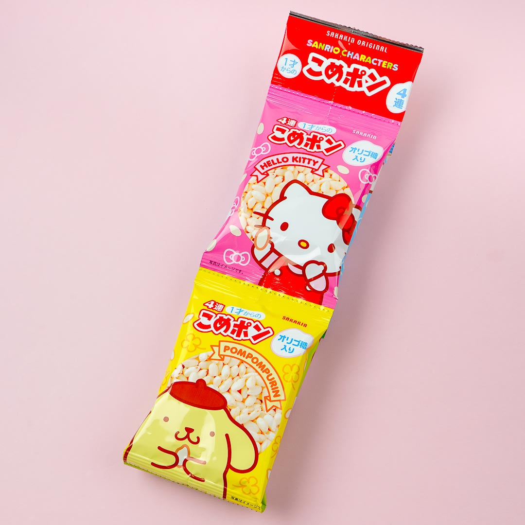 Sanrio Characters Puffed Rice Snacks Set – 4 pcs