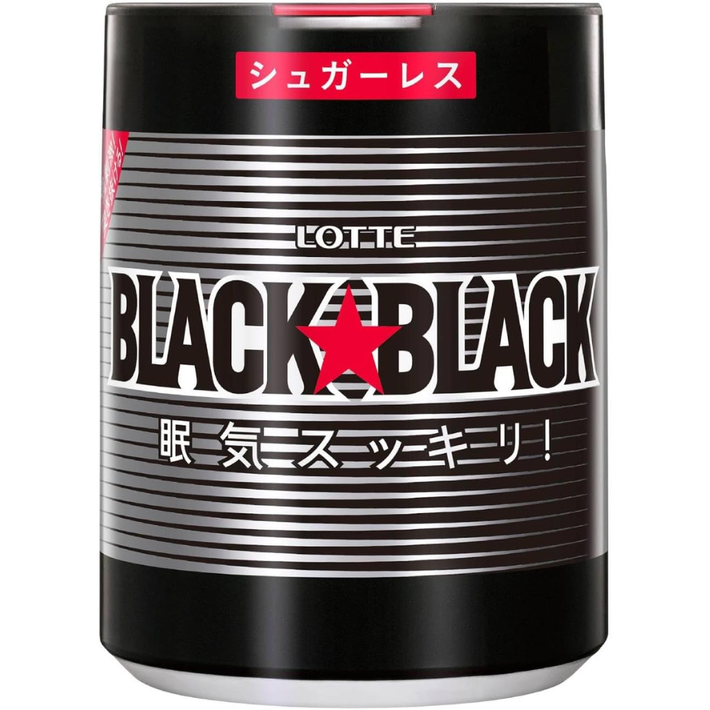 Lotte Black Black Chewing Gum Extra-Large Tablets 133g – Made in JAPAN – Tokyo Sakura Mall