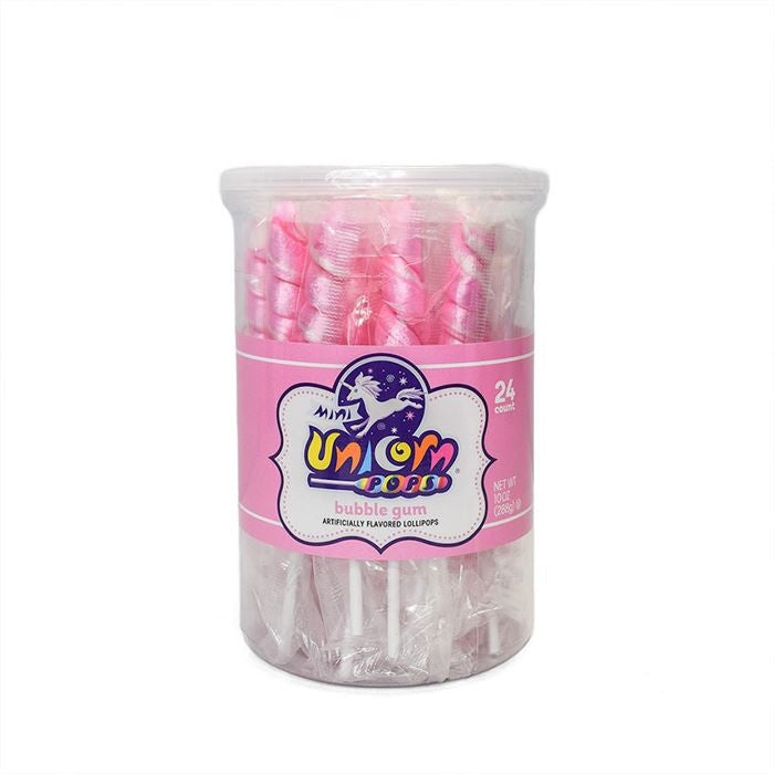 Pale Pink Mini Unicorn Pops – 24 Count Tub
