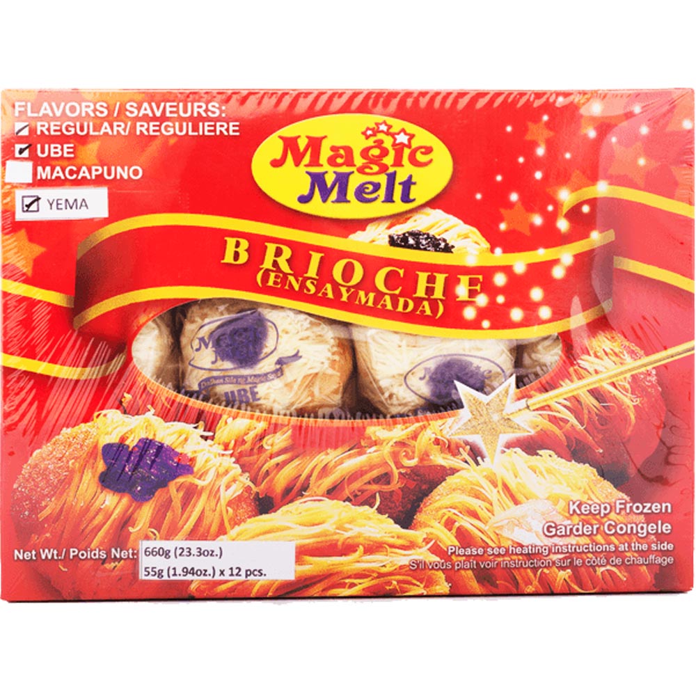 Magic Melt – Brioche (Ensaymada) Regular / UBE / Yema – 12 PCS – 660 G