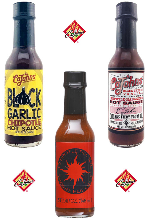 Best of Chipotle Pepper Hot Sauces Gift Set, 3/5oz.