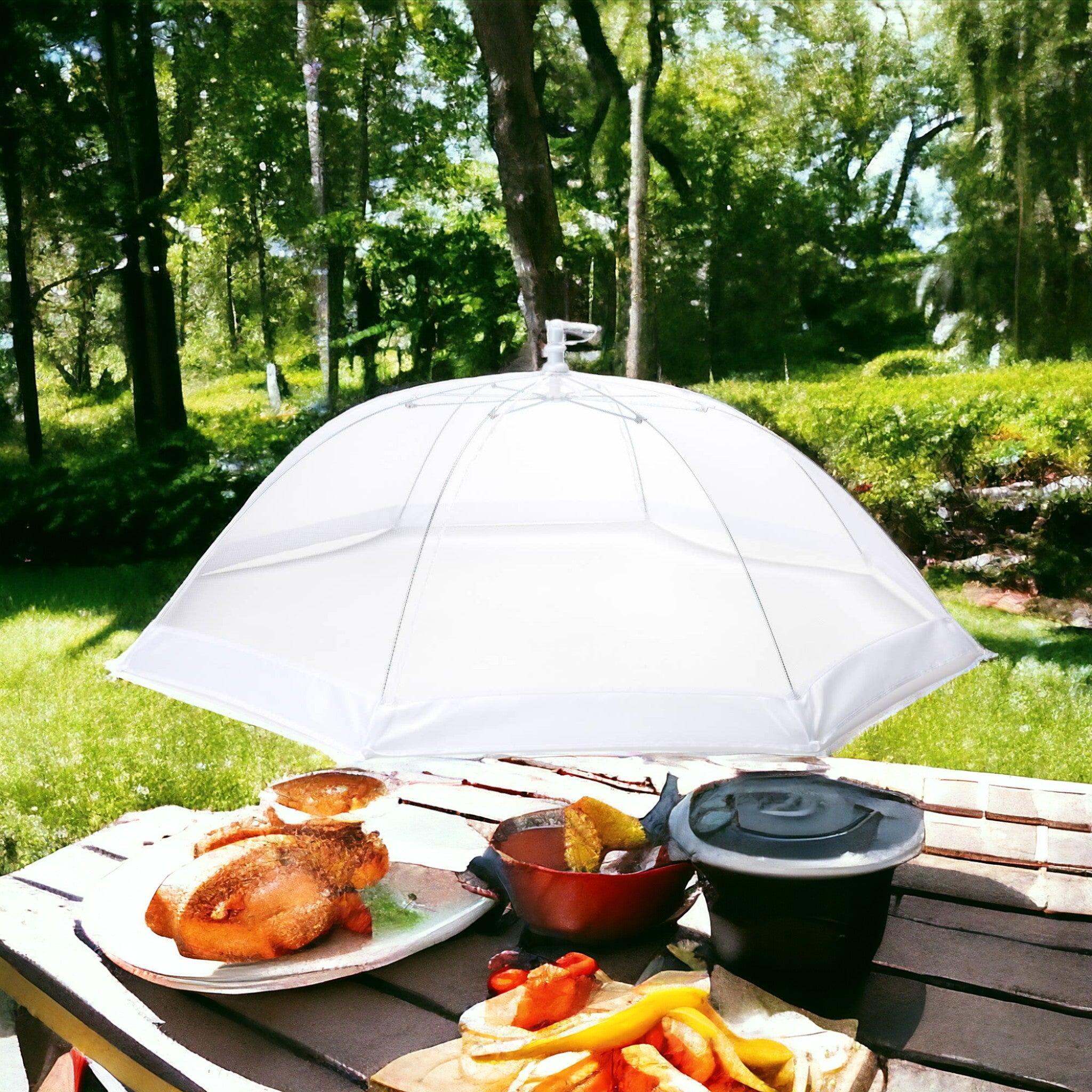 Title: Fox Run Brands Round Food Umbrella 30″