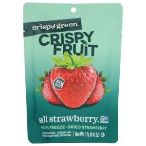Crispy Green – Strawberry Dried Single Serve, 0.42 Oz (Pack Of 12)