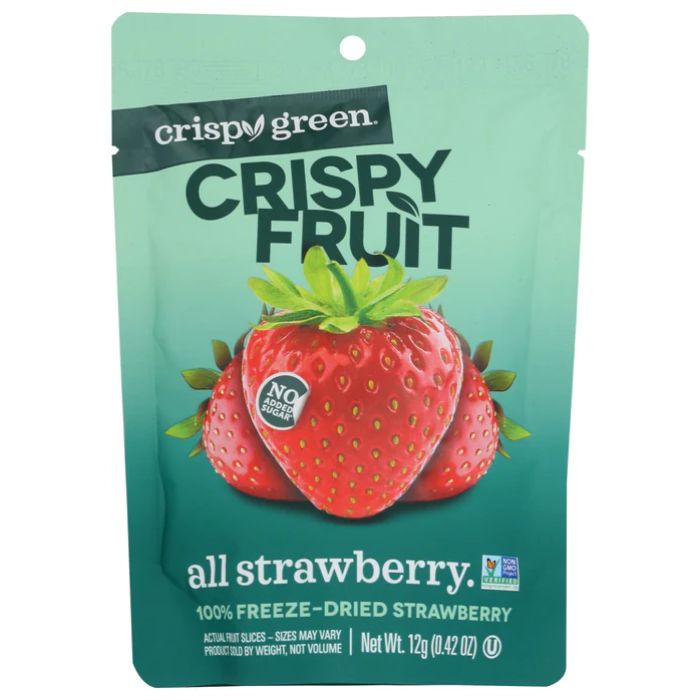 Crispy Green – Strawberry Dried Single Serve, 0.42 Oz (Pack Of 12)