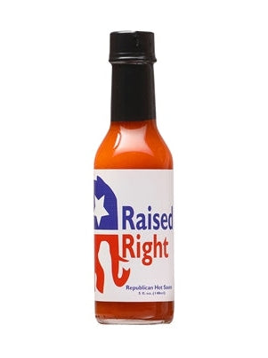 Hot Sauce Raised Right Republican Hot Sauce 5 oz Heat 6