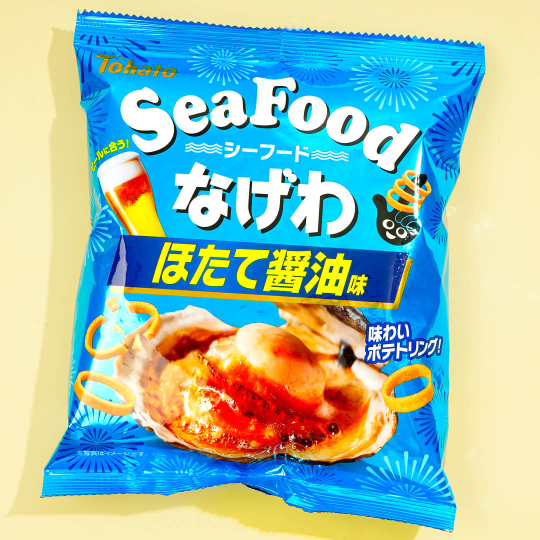 Tohato Seafood Nagewa Potato Ring Snacks – Scallop Soy Sauce