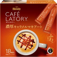 Ajinomoto, Cafe Latory, Caramel Machiato, 18 Sticks in 1 Box