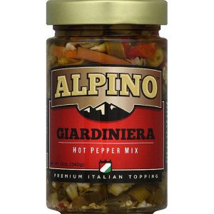 Alpino – Pepper Giardiniera Mix, 12 Oz | Pack of 6