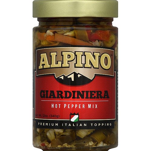 Alpino – Pepper Giardiniera Mix, 12 Oz | Pack of 6