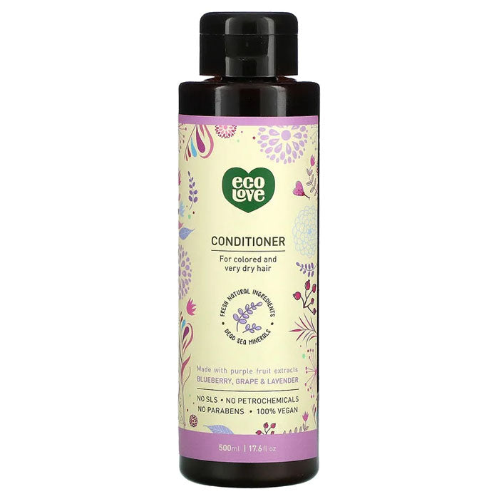 ecoLove – Purple Fruit Conditioner For Colored & Dry Hair, 17.6 fl oz