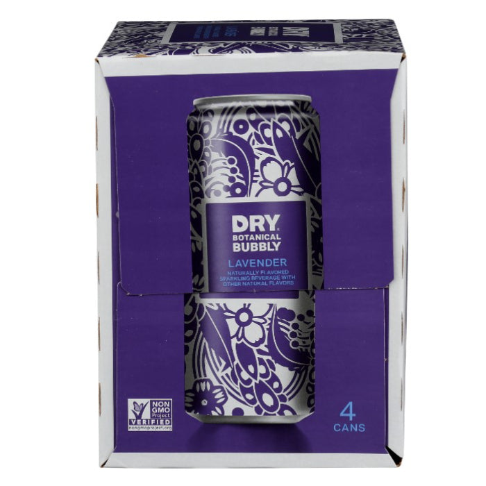 Dry Soda – Lavender Dry Soda Sparkling 4 Pack, 48 Floz (Pack of 6)