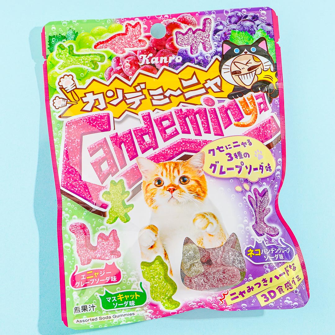 Kanro Candeminya Sour Candy – Assorted Grape Sodas