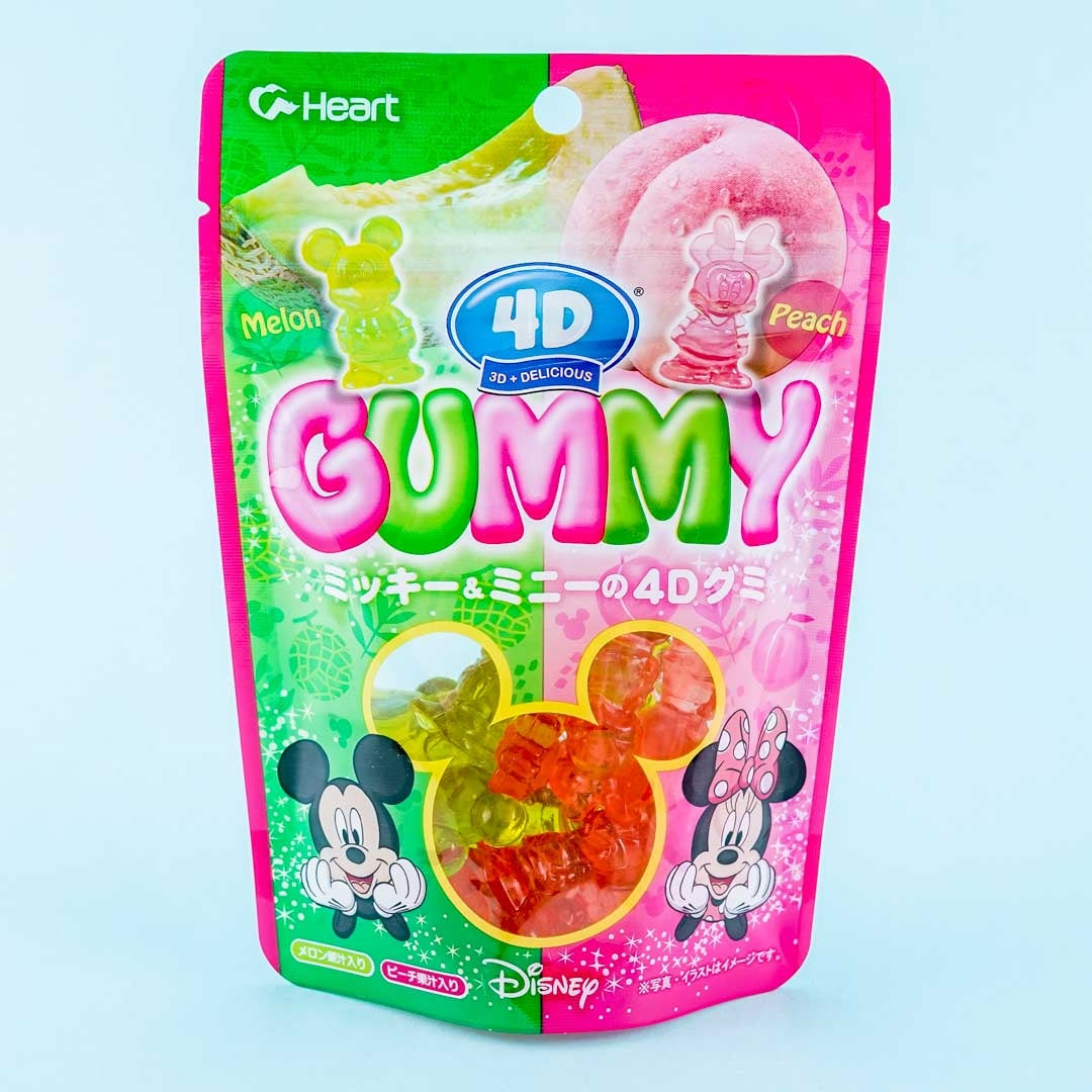 Disney Character 4D Gummy Candy – Melon & Peach