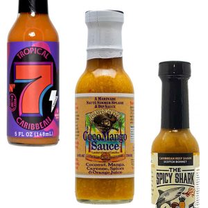 Best Of Coconut Hot Sauces Gift Set, 2/5oz, 1/10oz.