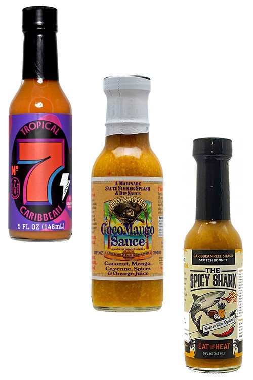Best Of Coconut Hot Sauces Gift Set, 2/5oz, 1/10oz.