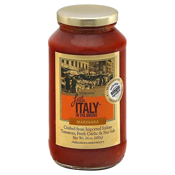 Little Italy In The Bronx – Marinara Sauce, 24 Oz – Pack of 6