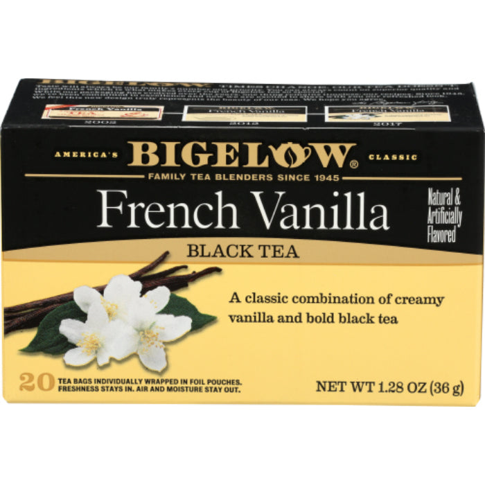 Bigelow – French Vanilla Tea, 20 Bags, 1.28 oz | Pack of 6