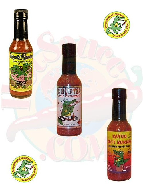 Bayou Hot Sauces Milder Gift Set, 3/5oz.