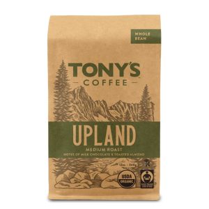 Tony’s Coffee – Upland Medium Roast Whole Bean Coffee, 12 oz