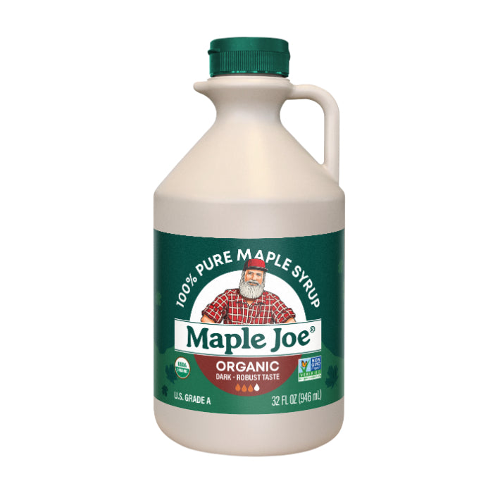 Maple Joe – Syrup Maple Dark Organic, 32 Fl Oz – Pack of 6