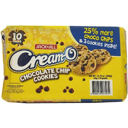 Jack ‘n Jill – Cream-O Chocolate Chip Cookies – 10 Packs – 360 G