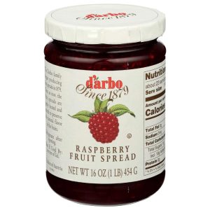 D’Arbo – Gluten Free Fruit Spread Raspberry, 16 Oz
