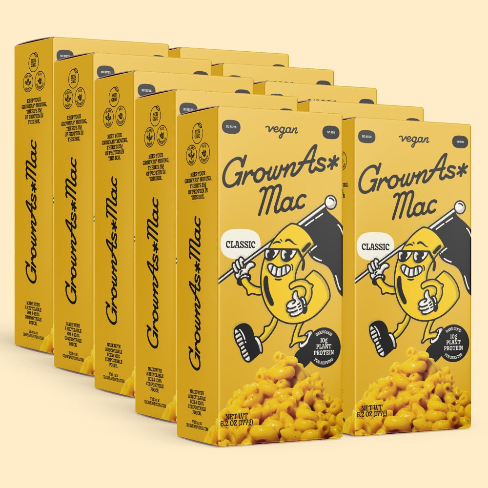 GrownAs* Foods Classic Mac & Cheese Box – 10 Boxes